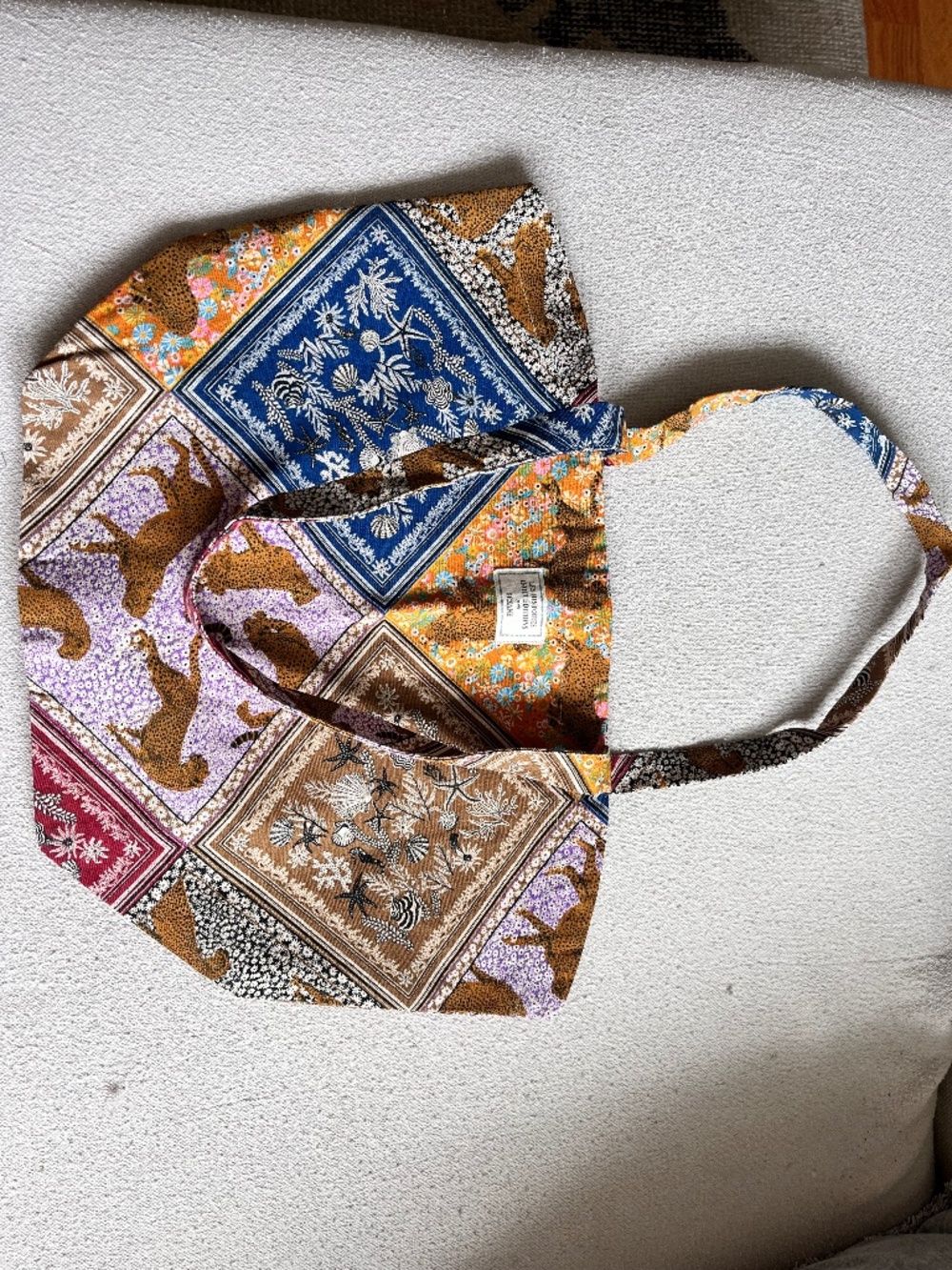 Sézane and inouï editions collab canvas tote